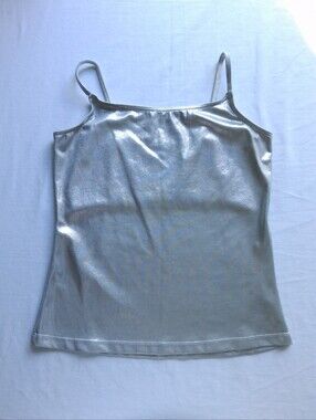 Balera Dancewear Silver Camisole Tank Top  Metallic ML2703 Women's Size XL